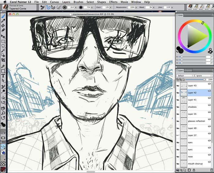 loose sketch of illustration