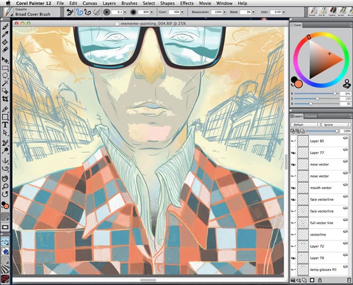 illustration in progress